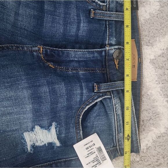 Joe's Jeans Icon Blondie Maeve Skinny Ankle Raw Hem Blue Size 25 - Picture 4 of 6